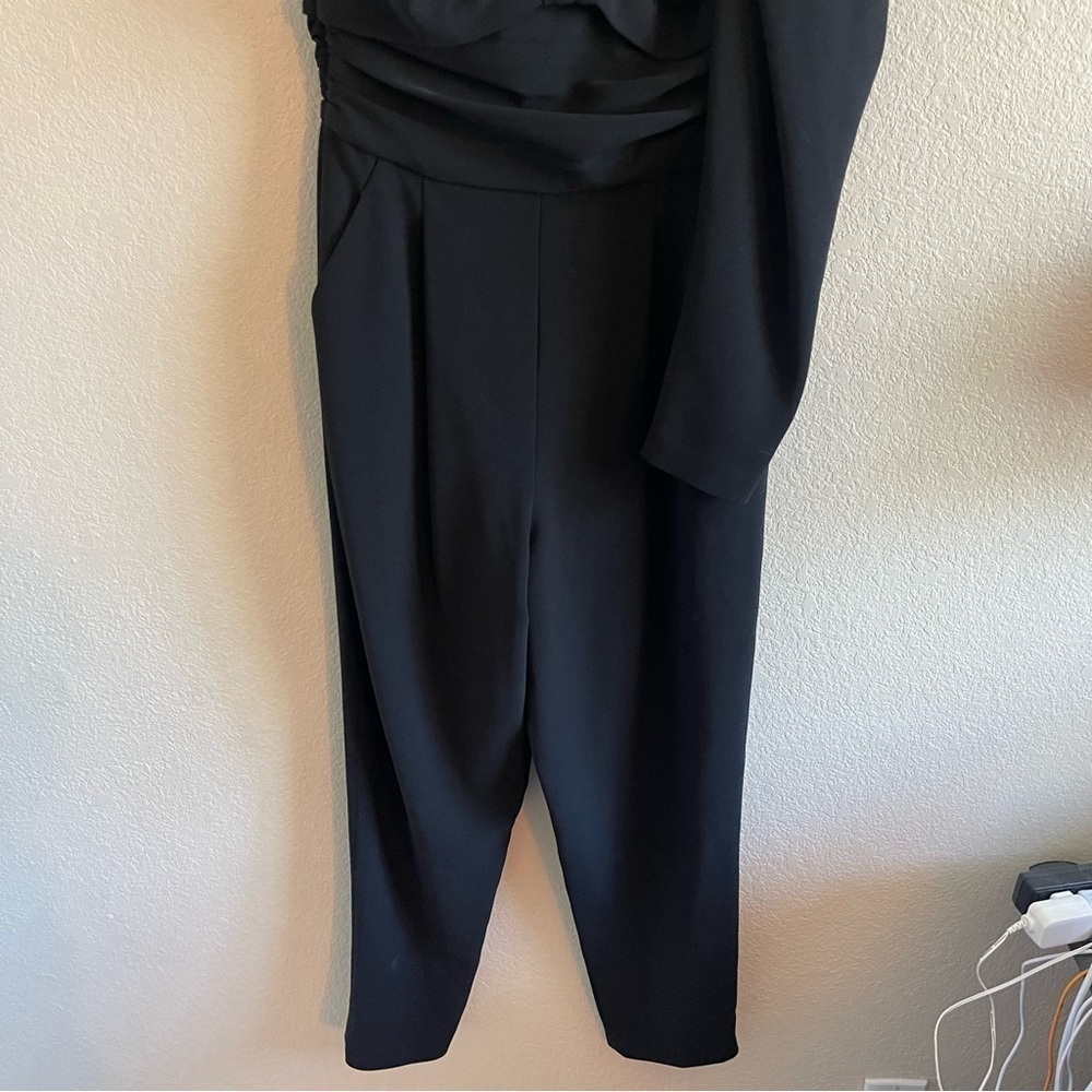 A.L.C. Walden Jumpsuit One Sleeve in Black Asymmetric Women’s Size 4 - Picture 7 of 10